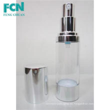 Botella cosmética de la bomba plástica sin aire 15ml 20ml 30ml 50ml PETG claro